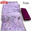 Purple Organza Sequins And Multi-thread Work Saree