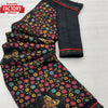 Black Brasso Saree With Stone-work Border