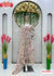Cream Aliya Cut Floral Embroidered Gown Dupatta Set