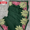 Dark Green Satin Silk Multi-embroidered Partywear Saree