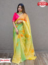 Organza Multi-colour Saree With Foil Work