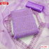 Lavender Organza Embroidered Kurtha Suruwal Piece