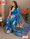 Royal Blue Kanjivaram Rich Zari Weaving Saree