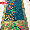 Turquoise Kanjivaram Rich Zari Weaving Saree
