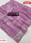 Lavender Jimmy Choo Sequins Worked Partywear Saree