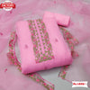 Pink Organza Multi-Embroidery Kurtha Suruwal Piece