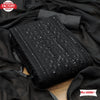 Black Soft Chiffon Chikankari Kurtha Suruwal Piece