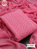 Warm Pink Soft Chiffon Chikankari Kurtha Suruwal Piece