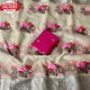 Cream Kanchi Jacquard Organza Multi-embroidered Saree