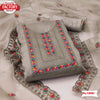 Grey Organza Embroidered Kurtha Suruwal Piece