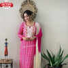 Pink Stylish Kurtha Palazzo Dupatta Set