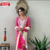 Pink Stylish Kurtha Palazzo Dupatta Set