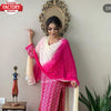 Pink Stylish Kurtha Palazzo Dupatta Set