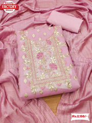 Light Yellow Organza Jacquard Embroidered Kurtha Suruwal Piece