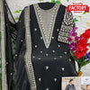 Black Pakistani Partywear Georgette Suit