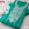 Sea Green Chanderi Silk Embroidered Kurtha Suruwal Piece