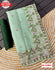 Dusty Green Shimmer Partywear Embroidered Saree