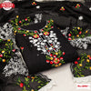Black Chanderi Embroidered Kurtha Suruwal Piece