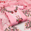 Pink Chanderi Embroidered Kurtha Suruwal Piece