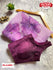 Lavender Designer Handwork Organza Saree