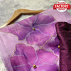 Lavender Designer Handwork Organza Saree