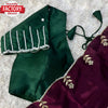 Wine Handwork Silk Saree With Readymade Handwork Blouse