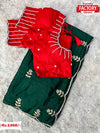 Green Handwork Silk Saree With Readymade Handwork Blouse