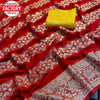 Red Pure Georgette Banarasi Rich Zari Saree