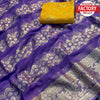 Lavender Pure Georgette Banarasi Rich Zari Saree