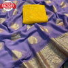 Lavender Viscose Georgette Banarasi Saree
