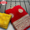 Red Viscose Georgette Banarasi Saree