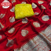 Red Viscose Georgette Banarasi Saree
