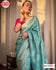 Sky Blue Pure Dola Silk Saree With Banarasi Zari Weaving