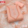 Peach Modal Embroidered Kurtha Suruwal Piece