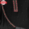 Black Georgette Embroidered Kurtha Suruwal Piece