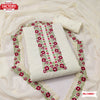 White Georgette Embroidered Kurtha Suruwal Piece