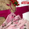 Pink Pure Organza Handwork Saree With Readymade Blouse