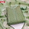 Light Green Organza Silk Embroidered Kurtha Suruwal Piece