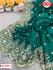 Green Pure Gazi Organza Multi-embroidered Partywear Saree