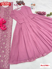 Rogue Pink Kurtha Palazzo Dupatta Set