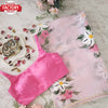 Powder Pink Organza Hand Painted Saree