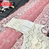 Pink Organza Chikankari Saree With Readymade Blouse