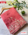 Rose Pink Pure Organza Thread Embroidery Saree