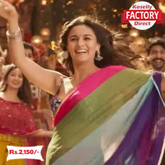 Bollywood Designer Multi-Shaded Pure Georgette Saree