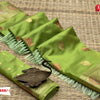 Parrot Green Banarasi Organza Silk Saree
