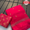 Pink Pure Georgette Sequins Worked Saree