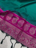 Rajniti Emerald Green Viscose Silk Jacquard Saree