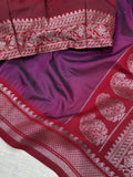Rajniti Plum Purple Viscose Silk Jacquard Saree
