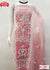 Pink Organza Embroidered Kurtha Suruwal Piece