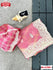Pink Pure Organza Leheriya Embroidered Saree